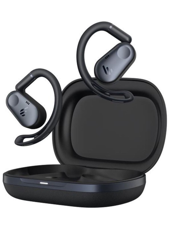 Edifier Comfo Flex Open Ear Bluetooth Handsfree Ακουστικά με Αντοχή στον Ιδρώτα και Θήκη Φόρτισης Μαύρα