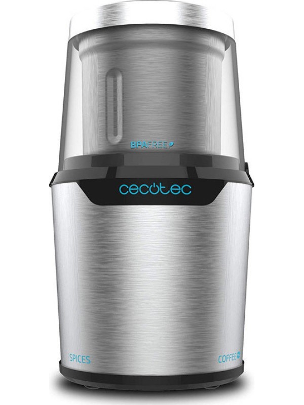 Cecotec TitanMill 300 DuoClean 01559 Ηλεκτρικός Μύλος Καφέ 300W με Χωρητικότητα 90gr Ασημί