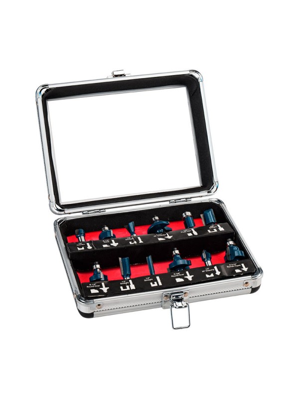 Bormann Pro BHT1620 Σετ Φρέζες για Ρούτερ Σετ Φρέζες Καρβιδίου 8mm 12τμχ
