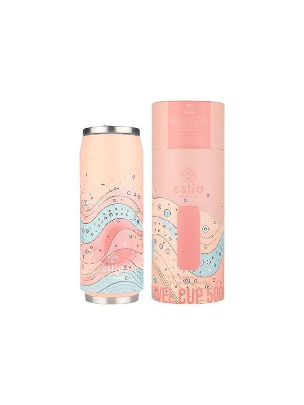 Estia Travel Cup Θερμός Ανοξείδωτο / Πλαστικό BPA Free 500ml Whimsy wonders με Καλαμάκι 01-22853