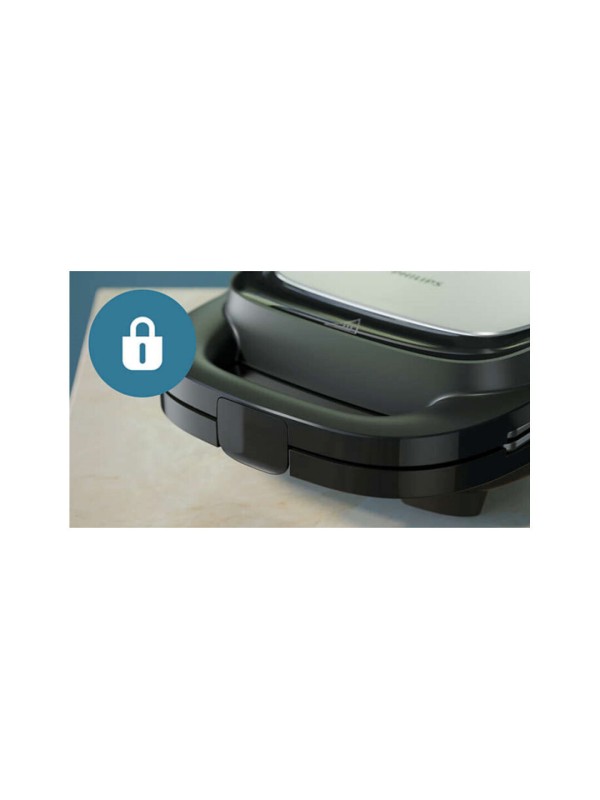 Philips HD2350/80 Τοστιέρα με Αποσπώμενες Πλάκες για 2 Τοστ 750W Μαύρη Philips HD2350/80 Τοστιέρα με Αποσπώμενες Πλάκες για 2 Τοστ 750W Μαύρη