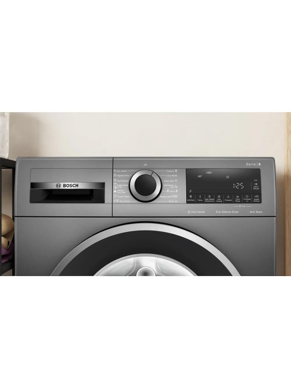 Bosch Πλυντήριο Ρούχων 9kg με Τεχνολογία Ατμού 1400 Στροφών Iron Assist Inox WGG244ZREU Bosch Πλυντήριο Ρούχων 9kg με Τεχνολογία Ατμού 1400 Στροφών Iron Assist Inox WGG244ZREU