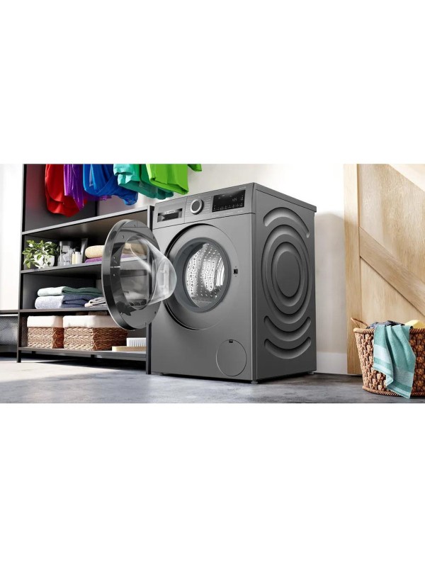 Bosch Πλυντήριο Ρούχων 9kg με Τεχνολογία Ατμού 1400 Στροφών Iron Assist Inox WGG244ZREU Bosch Πλυντήριο Ρούχων 9kg με Τεχνολογία Ατμού 1400 Στροφών Iron Assist Inox WGG244ZREU