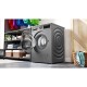 Bosch Πλυντήριο Ρούχων 9kg με Τεχνολογία Ατμού 1400 Στροφών Iron Assist Inox WGG244ZREU