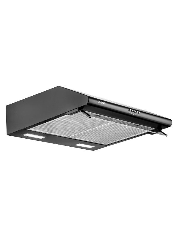 Gruppe Pratico 600 S-3002A-A01-M29-600 Ελεύθερος Απορροφητήρας 60cm Μαύρος