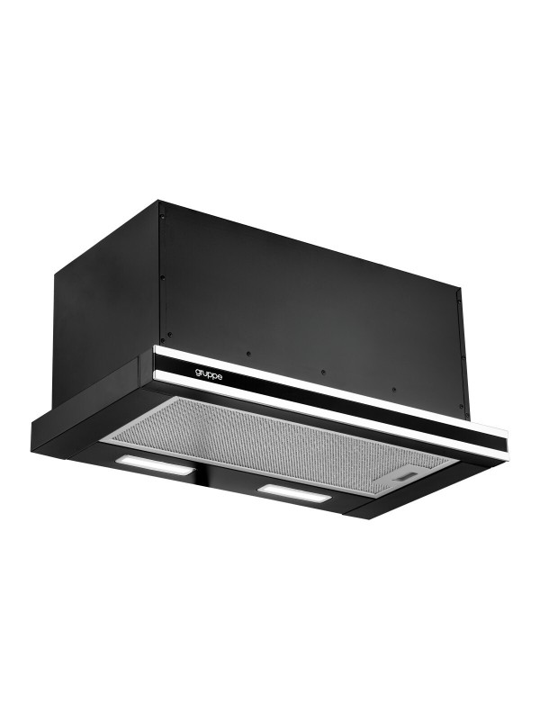 Gruppe Απορροφητηρας Forte I-Black S-3003F-A06-M13-600 2X1,5W Led