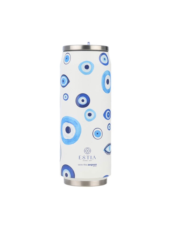 Estia Travel Cup Θερμός Ανοξείδωτο / Πλαστικό BPA Free 500ml Spirit Of Luck 01-31251