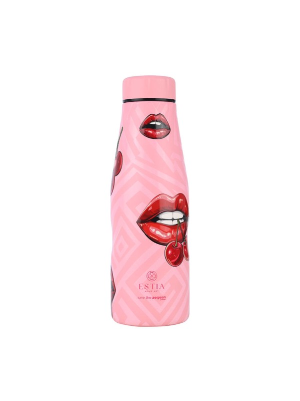 Estia Travel Flask Save Aegean Μπουκάλι Θερμός Ανοξείδωτο BPA Free 500ml Blush Pop 01-31657
