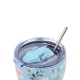 Estia Coffee Mug Save The Aegean Ανακυκλώσιμο Ποτήρι Θερμός Ανοξείδωτο BPA Free 350ml Sky Garden με Καλαμάκι 01-31695