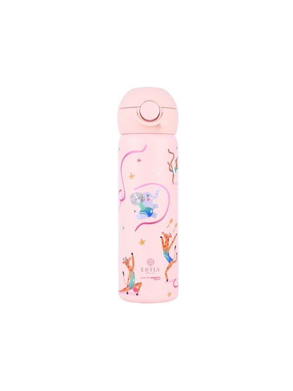 Estia Wonder Bottle Save the Aegean Παιδικό Παγούρι Θερμός Ανοξείδωτο με Καλαμάκι Non Spill Wild Stunts 500ml 01-33125
