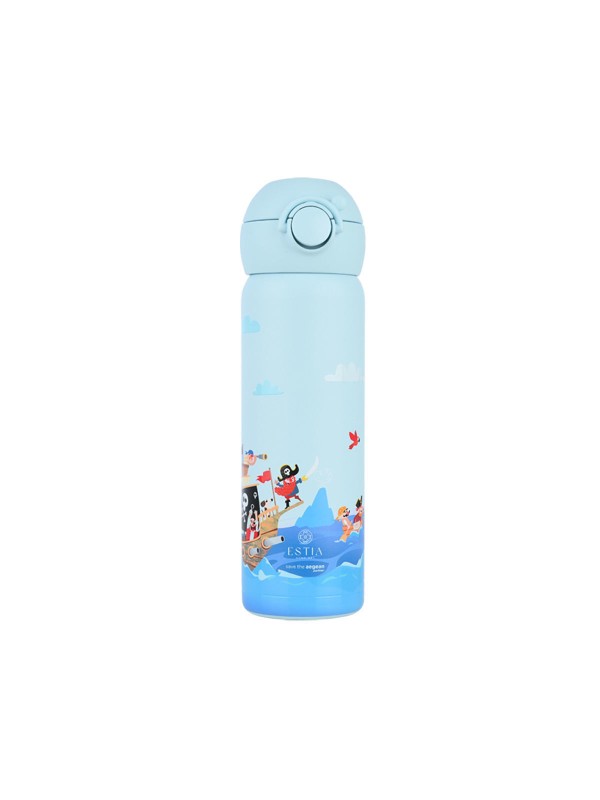 Estia Wonder Bottle Save the Aegean Παιδικό Παγούρι Θερμός Ανοξείδωτο με Καλαμάκι Non Spill Treasure Quest 500ml 01-33132