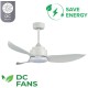 Ανεμιστήρας Οροφής Dc Τηλεχειριστήριο Led Telemax Levantes 46-yj356 White 30-4638
