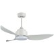 Ανεμιστήρας Οροφής Dc Τηλεχειριστήριο Led Telemax Levantes 46-yj356 White 30-4638