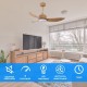 Ανεμιστήρας Οροφής Dc Τηλεχειριστήριο Led Telemax Levantes 46-yj356 White 30-4638