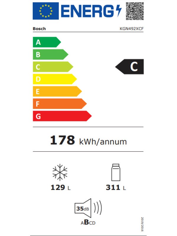 Bosch Ψυγειοκαταψύκτης 440lt Total NoFrost Υ203xΠ70xΒ66.7εκ. Μαύρος KGN492XCF Bosch Ψυγειοκαταψύκτης 440lt Total NoFrost Υ203xΠ70xΒ66.7εκ. Μαύρος KGN492XCF