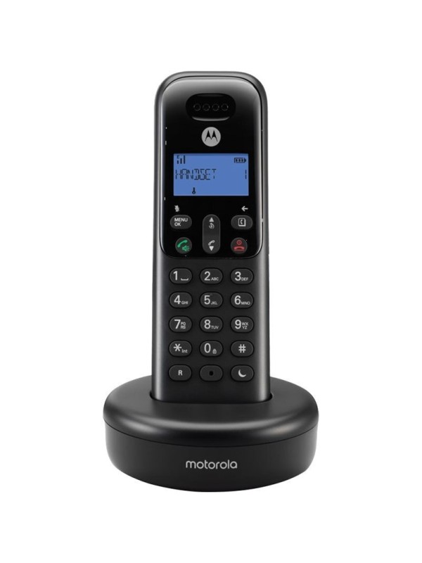 Motorola T501 Ασύρματο Τηλέφωνο με Aνοιχτή Aκρόαση Μαύρο