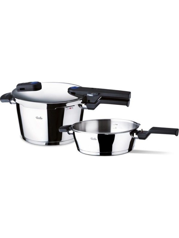 Fissler 60070011000 Set Quattro Vitaquick 8L+4L με 1 Καπάκι 