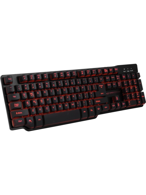 Esperanza Illuminated Hunter Gaming EGK 601  Πληκτρολόγιο με Φωτιζόμενα πλήκτρα (Αγγλικό US)