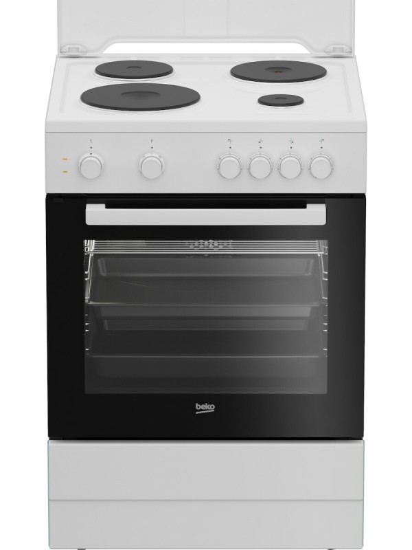 Beko FSM66001GWS Κουζίνα 72lt με Εμαγιέ Εστίες Π60εκ. Λευκή