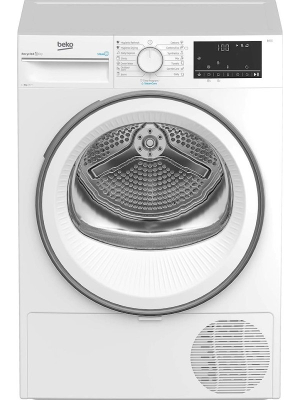 Beko B3T68230 Στεγνωτήριο 8kg A++ με Αντλία Θερμότητας