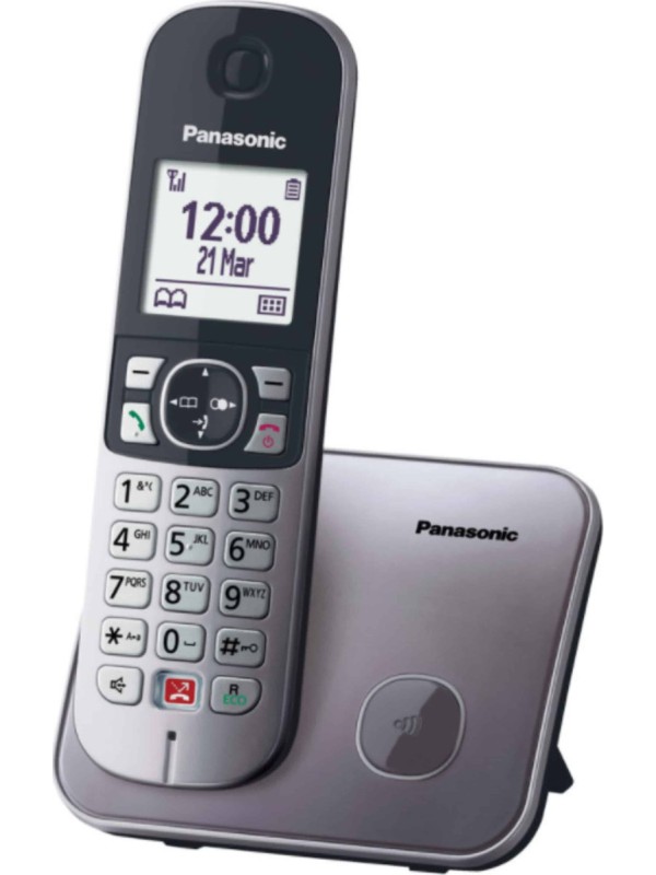 Panasonic KX-TG6851 Ασύρματο Τηλέφωνο με Aνοιχτή Aκρόαση Γκρι