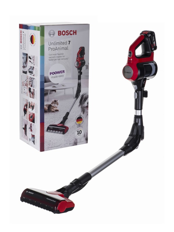 Bosch Unlimited 7 ProAnimal BBS711ANM Επαναφορτιζόμενη Σκούπα Stick 18V Red Bosch Unlimited 7 ProAnimal BBS711ANM Επαναφορτιζόμενη Σκούπα Stick 18V Red
