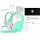 Sades Spirits Over Ear Gaming Headset με σύνδεση 2x3.5mm Cyan