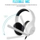 Sades Spirits Over Ear Gaming Headset με σύνδεση 2x3.5mm Λευκό