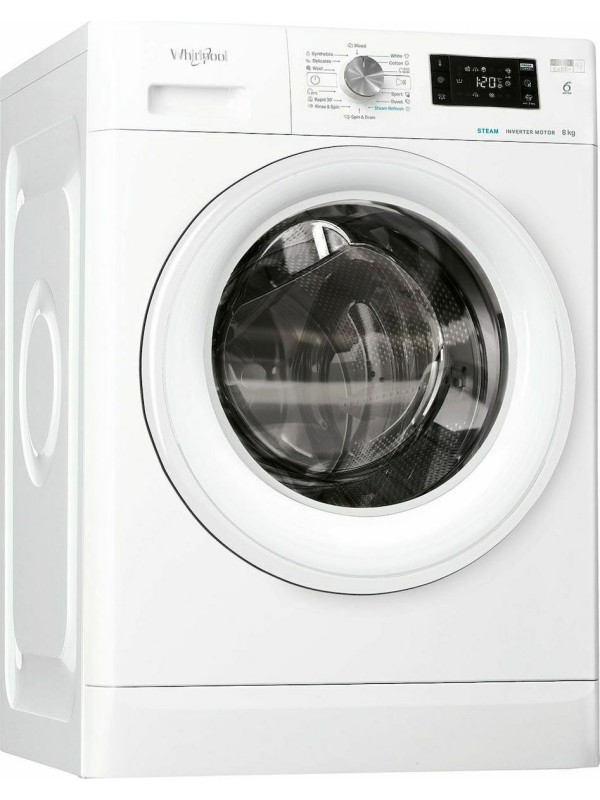 Whirlpool Πλυντήριο Ρούχων 8kg με Ατμό 1200 Στροφών FFB 8258 WV EE