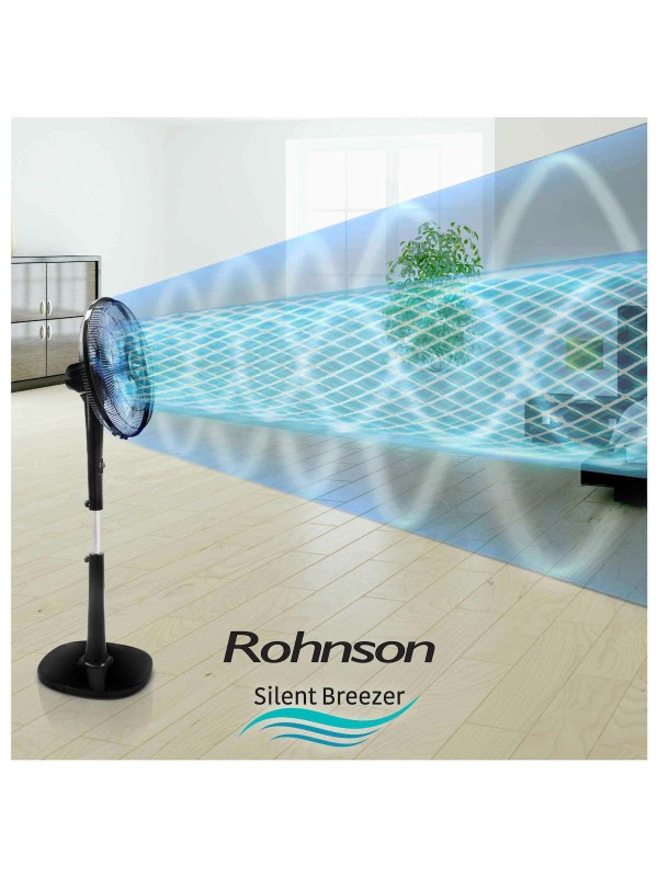 Rohnson Ανεμιστήρας Ορθοστάτης 28W Διαμέτρου 40cm με Τηλεχειριστήριο R-8600 Rohnson Ανεμιστήρας Ορθοστάτης 28W Διαμέτρου 40cm με Τηλεχειριστήριο R-8600