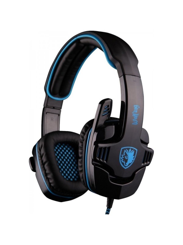 SADES GAMING HEADSET USB - 7.1CH (WOLFANG) ΜΕ 40MM ΠΑΝΙΣΧΥΡΑ ΑΚΟΥΣΤΙΚΑ - (SA-901)