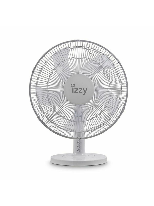 Izzy IZ-9023 Επιτραπέζιος Ανεμιστήρας 50W Διαμέτρου 40cm ΑΣΠΡΟΣ