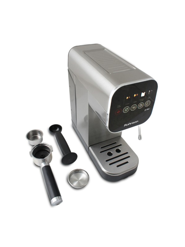 Rohnson Μηχανή Espresso 1360W Πίεσης 20bar Ασημί R-98100 Rohnson Μηχανή Espresso 1360W Πίεσης 20bar Ασημί R-98100