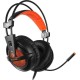 Sades A6 Over Ear Gaming Headset με σύνδεση USB Πορτοκαλί