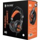 Sades A6 Over Ear Gaming Headset με σύνδεση USB Πορτοκαλί