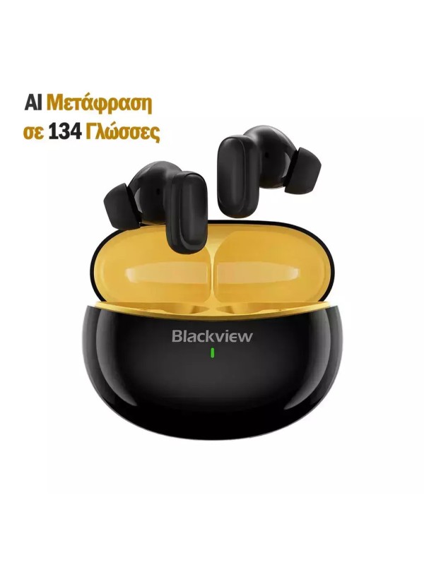BlackView AirBuds 30 Bluetooth Handsfree Ακουστικά με Αντοχή στον Ιδρώτα και Θήκη Φόρτισης Μαύρα