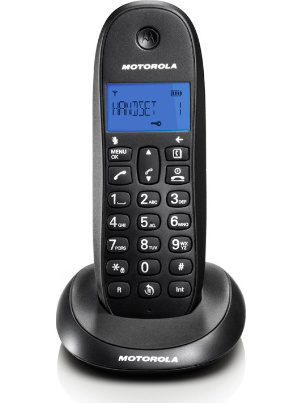 Motorola C1001LB Ασύρματο Τηλέφωνο Μαυρο