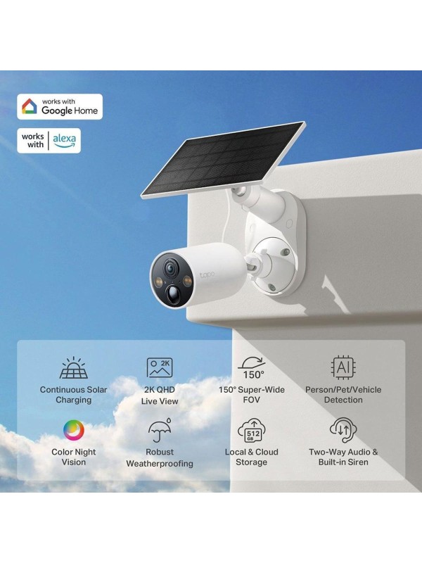 TP-LINK Tapo C425 KIT v1.2 IP Κάμερα Παρακολούθησης Wi-Fi Full HD+ 4MP Αδιάβροχη Μπαταρίας με Αμφίδρομη Επικοινωνία TP-LINK Tapo C425 KIT v1.2 IP Κάμερα Παρακολούθησης Wi-Fi Full HD+ 4MP Αδιάβροχη Μπαταρίας με Αμφίδρομη Επικοινωνία