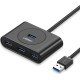 Ugreen CR113 USB 3.0 Hub 4 Θυρών με σύνδεση USB-A και Εξωτερική Παροχή Ρεύματος