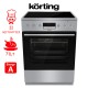 Korting KEC 6 C 60XPC Κουζίνα 71lt με Κεραμικές Εστίες Π60εκ. Inox