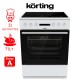 Korting KEC 6 A 60WG Κουζίνα 71lt με Κεραμικές Εστίες Π60εκ. Λευκή