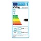 Korting KEC 6 A 60WG Κουζίνα 71lt με Κεραμικές Εστίες Π60εκ. Λευκή