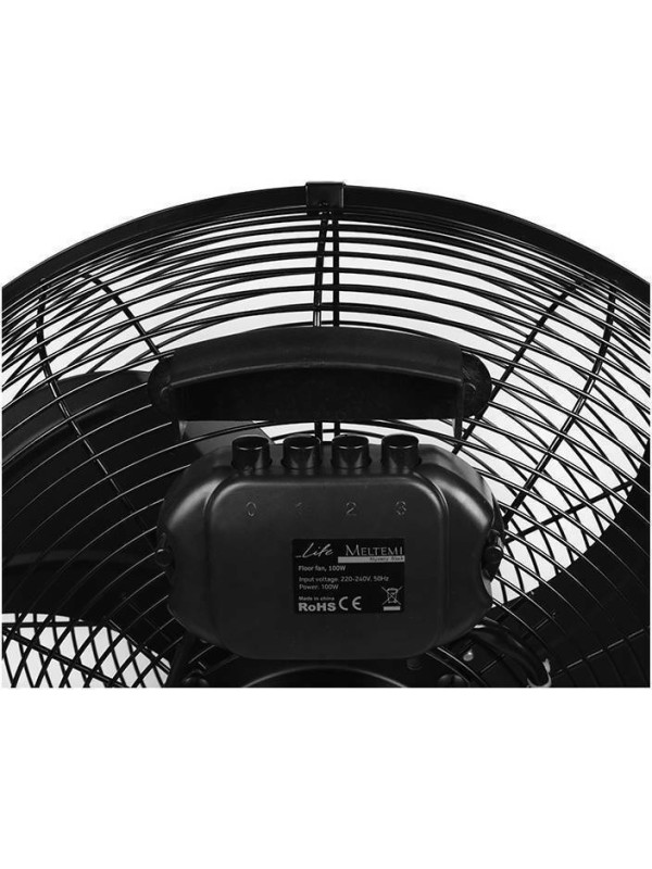 Life Meltemi Ανεμιστήρας Δαπέδου 100W Διαμέτρου 40cm Mystery Black 221-0203 Life Meltemi Ανεμιστήρας Δαπέδου 100W Διαμέτρου 40cm Mystery Black 221-0203