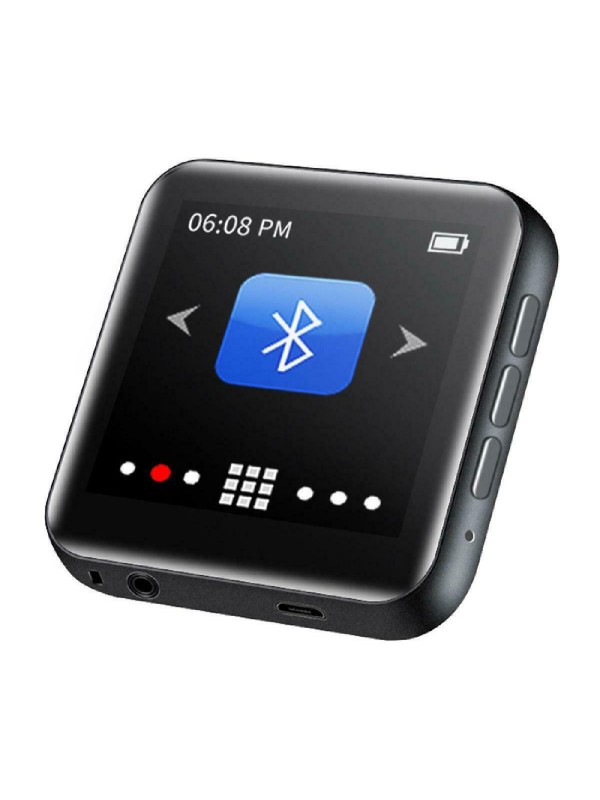 Ruizu M4 MP3 Player (16GB) με TFT Οθόνη Αφής 1.8" Μαύρο