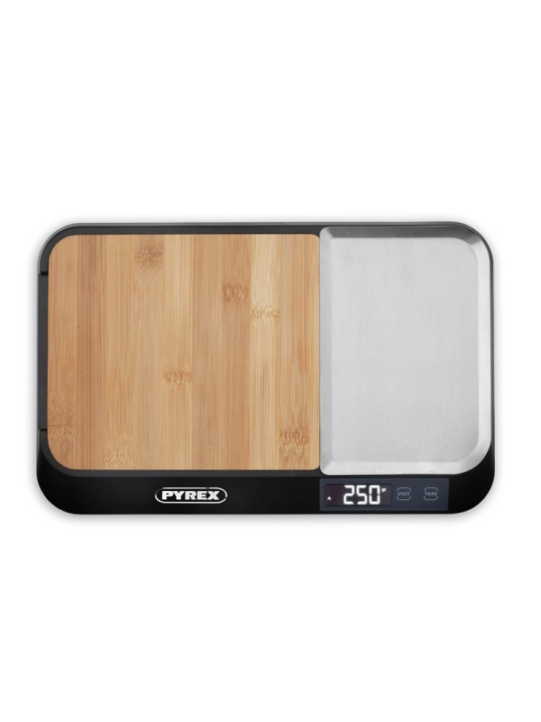 Pyrex SB-760 Ψηφιακή Ζυγαριά Κουζίνας 1gr/5kg ME ΞΥΛΟ ΚΟΠΗΣ