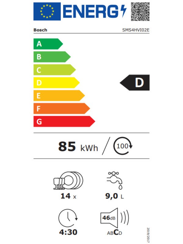 Bosch SMS 4 HVI 02 Ελεύθερο Πλυντήριο Πιάτων με Wi-Fi για 14 Σερβίτσια AquaSensor Π60xY84.5εκ. Inox Bosch SMS 4 HVI 02 Ελεύθερο Πλυντήριο Πιάτων με Wi-Fi για 14 Σερβίτσια AquaSensor Π60xY84.5εκ. Inox