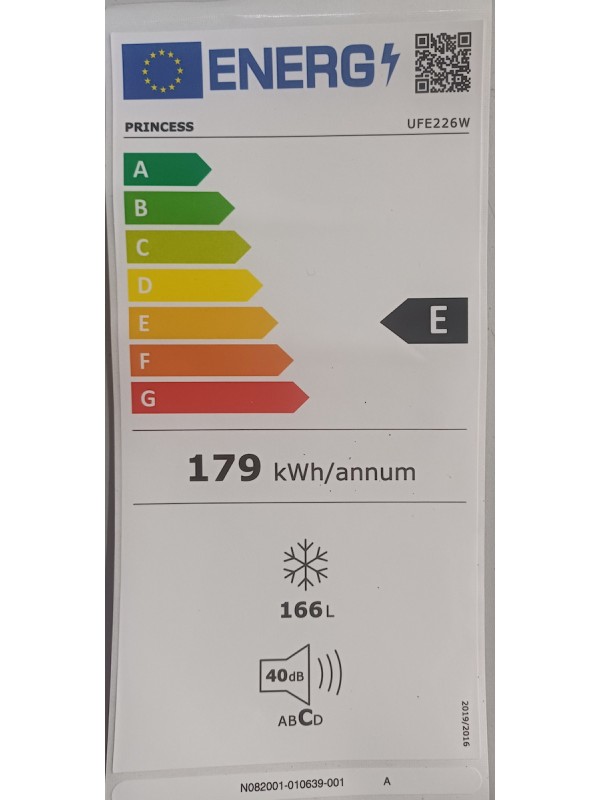 Princess Όρθιος Καταψύκτης 166lt UFE 226W Princess Όρθιος Καταψύκτης 166lt UFE 226W
