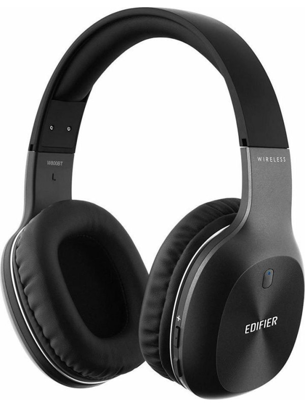 Edifier W800BT Plus Ασύρματα/Ενσύρματα Over Ear Ακουστικά με 55 ώρες Λειτουργίας Μαύρα