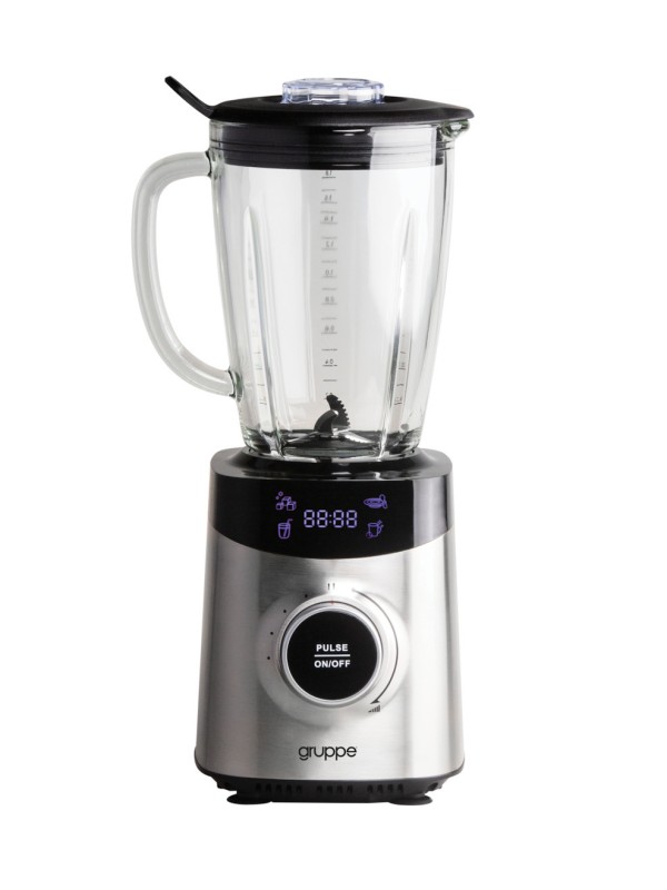 Gruppe YB-S 09 Z Epic Mix Μπλέντερ για Smoothies με Γυάλινη Κανάτα 1.8lt 1800W Inox