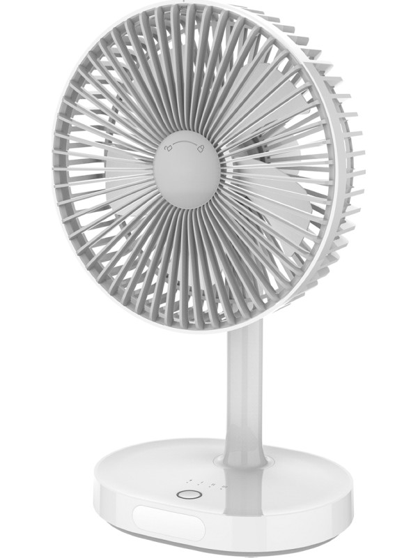 Platinet 0326 Ανεμιστηράκι USB Επαναφορτιζόμενο 3000mAh με Φωτισμό Λευκό